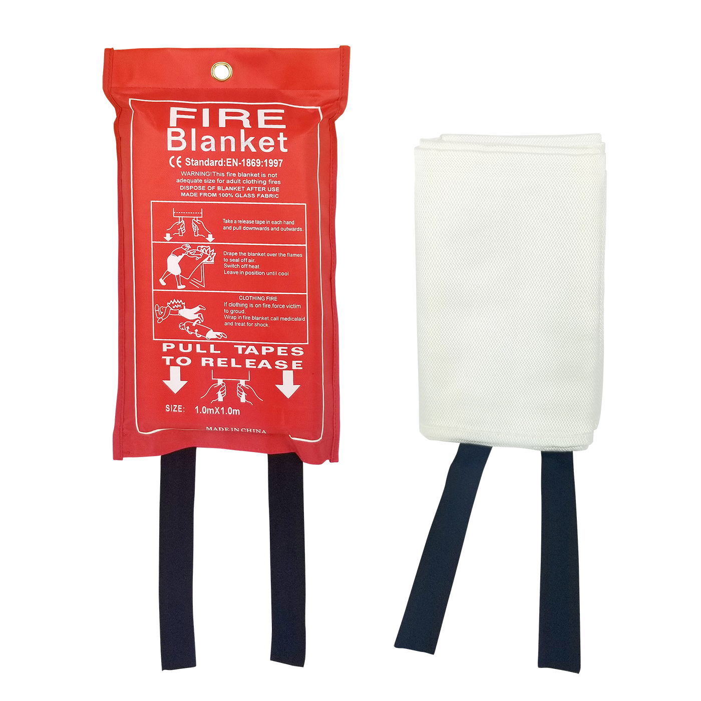 Couverture anti-feu - 1,0 m x 1,0 m