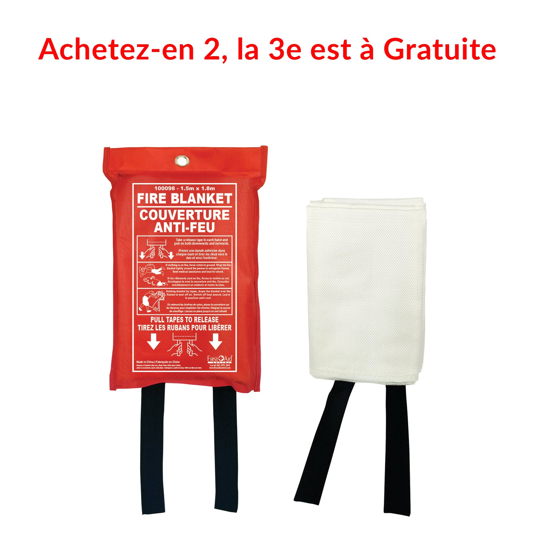 Couverture anti-feu X-Large - 1,5 m x 1,8 m