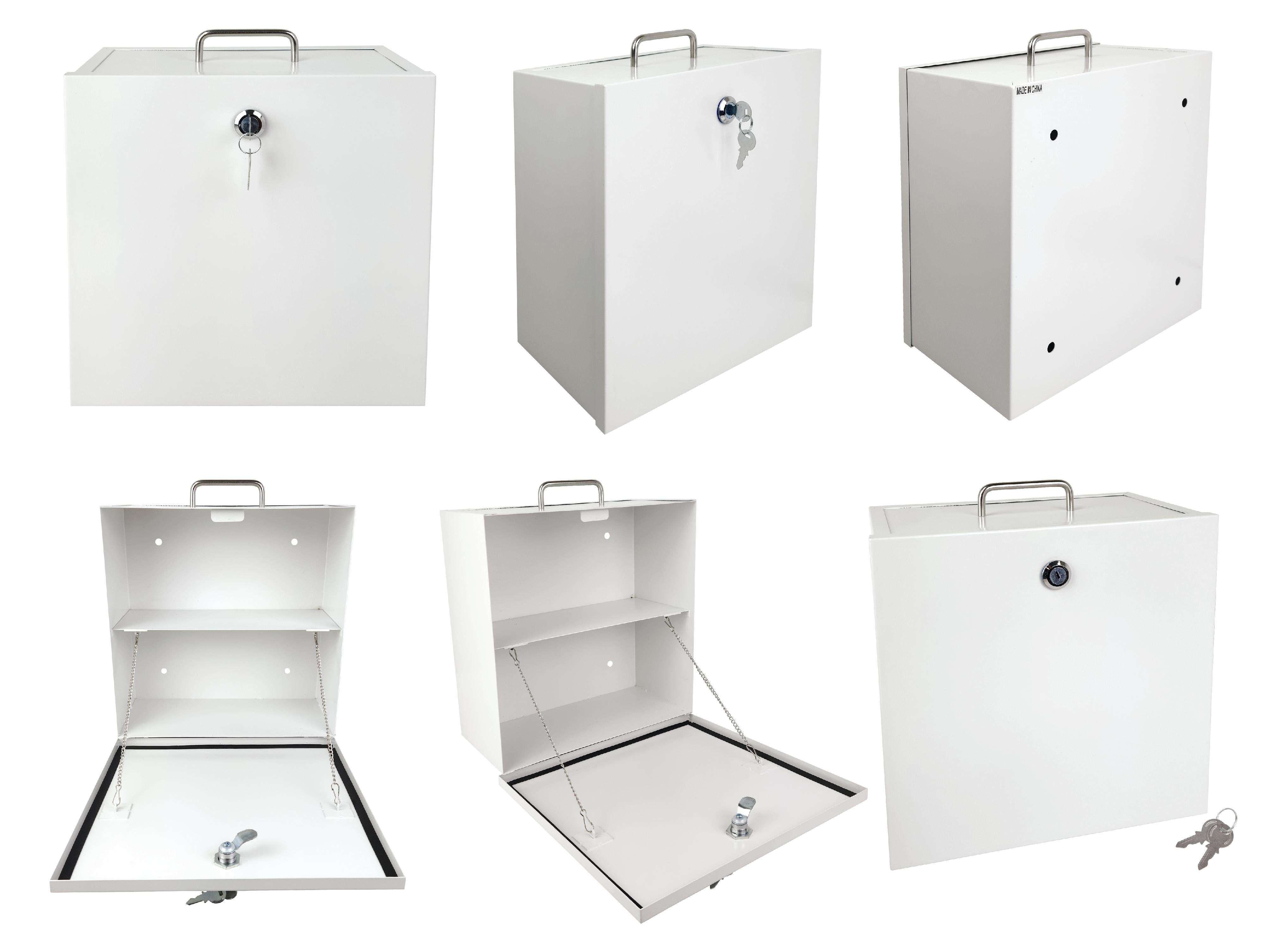 Armoire métallique vide avec serrure et clés - 12" x 12" x 6" - 15% de réduction lors de l'ajout au panier