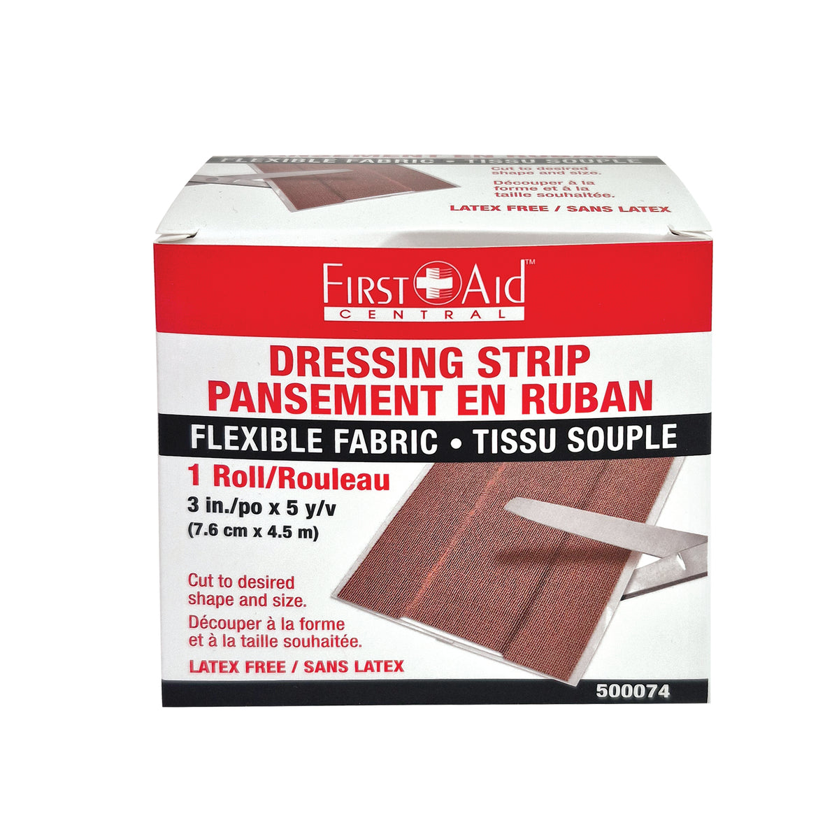 Bande de pansement en tissu, 7,6 cm x 4,6 m (3 po x 5 verges)