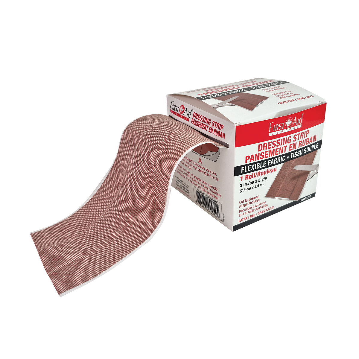 Bande de pansement en tissu, 7,6 cm x 4,6 m (3 po x 5 verges)