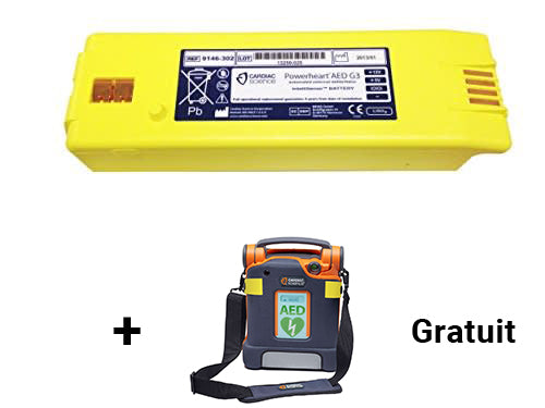 Batterie au lithium Intellisense pour DEA Powerheart G3 - Remise en ajoutant au panier + Étui de transport haut de gamme gratuit à l'achat