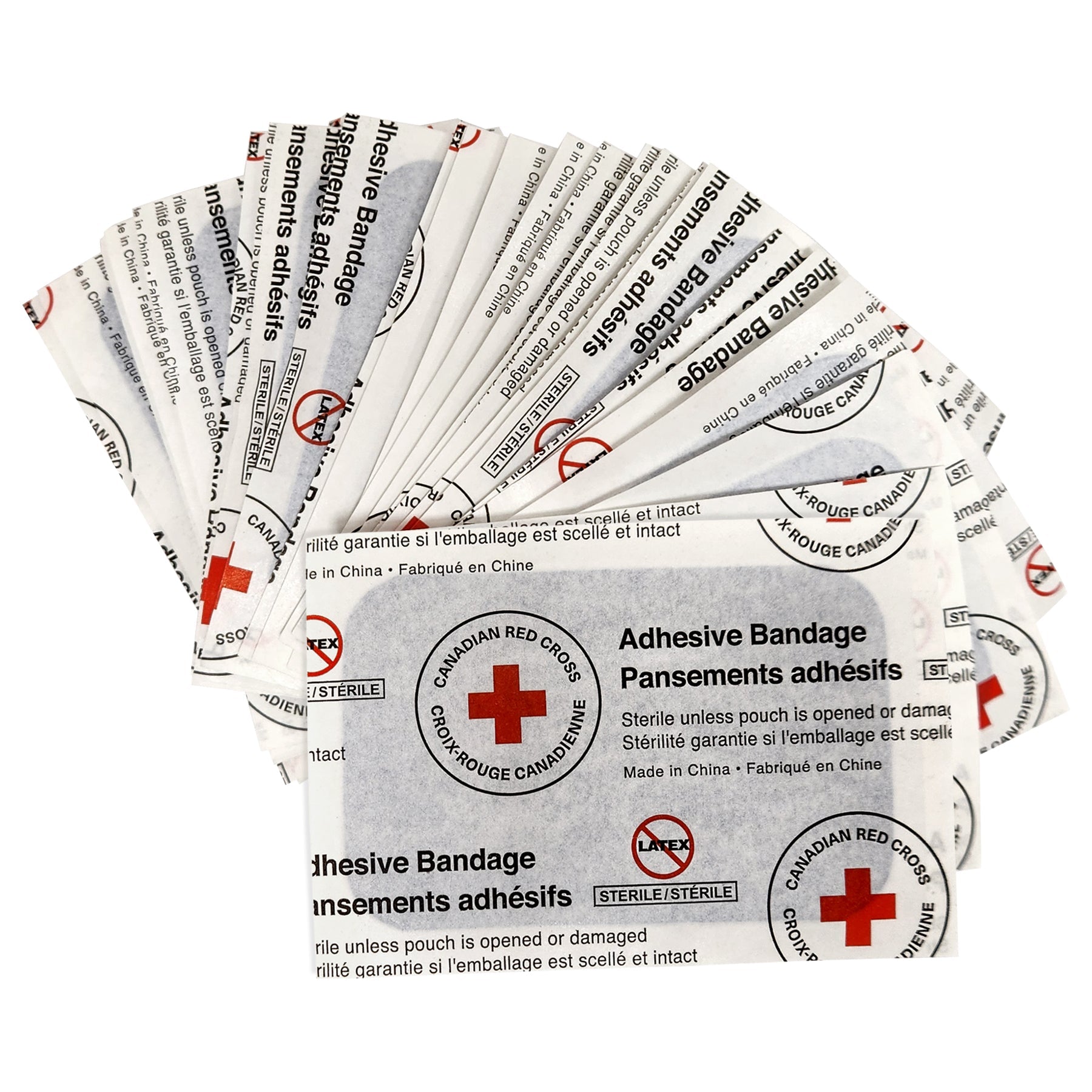 Bandage en tissu - Patch 2" x 3" (qualité alimentaire) 25/sac