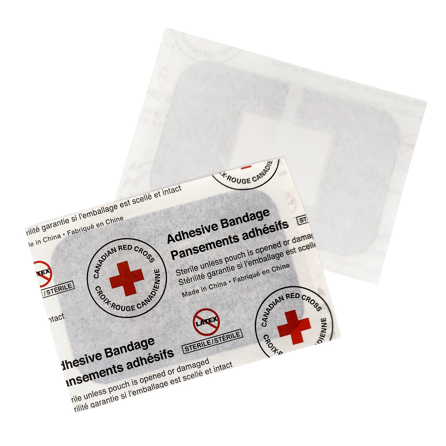 Bandage en tissu - Patch 2" x 3" (qualité alimentaire) 25/sac