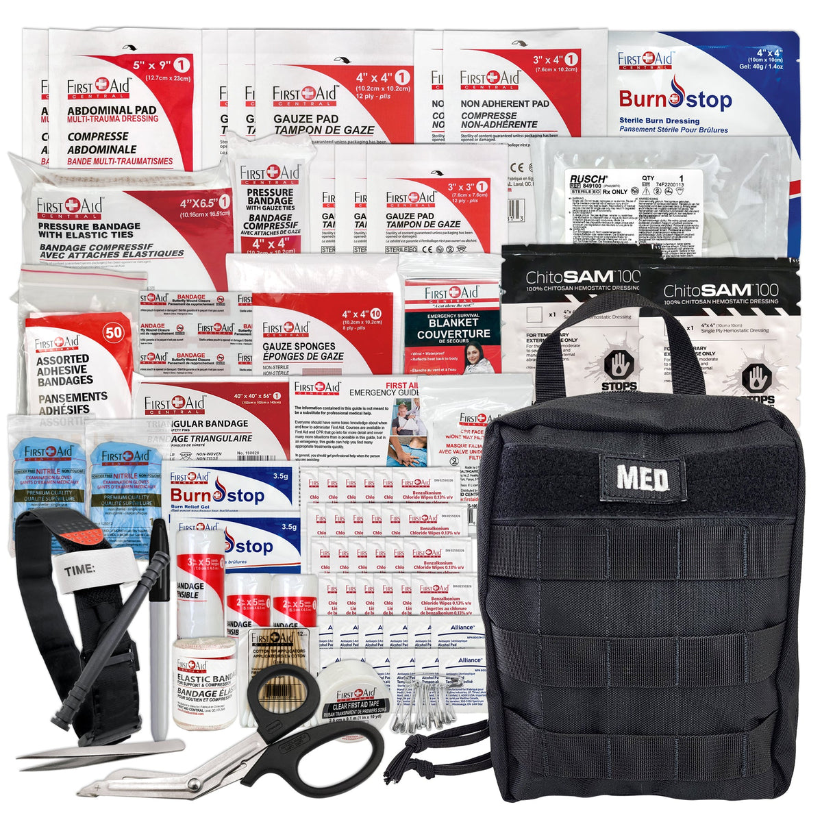 Trousse de traumatologie d'élite (IFAK), nylon, noir – Large