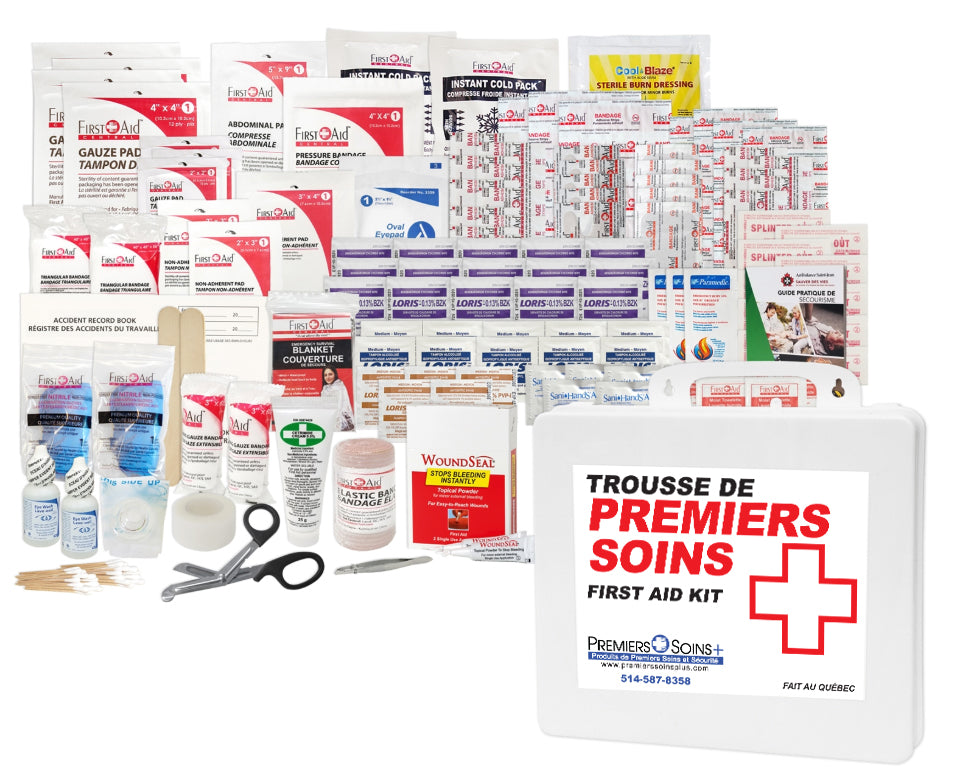 Trousse fédérale de premiers soins en construction