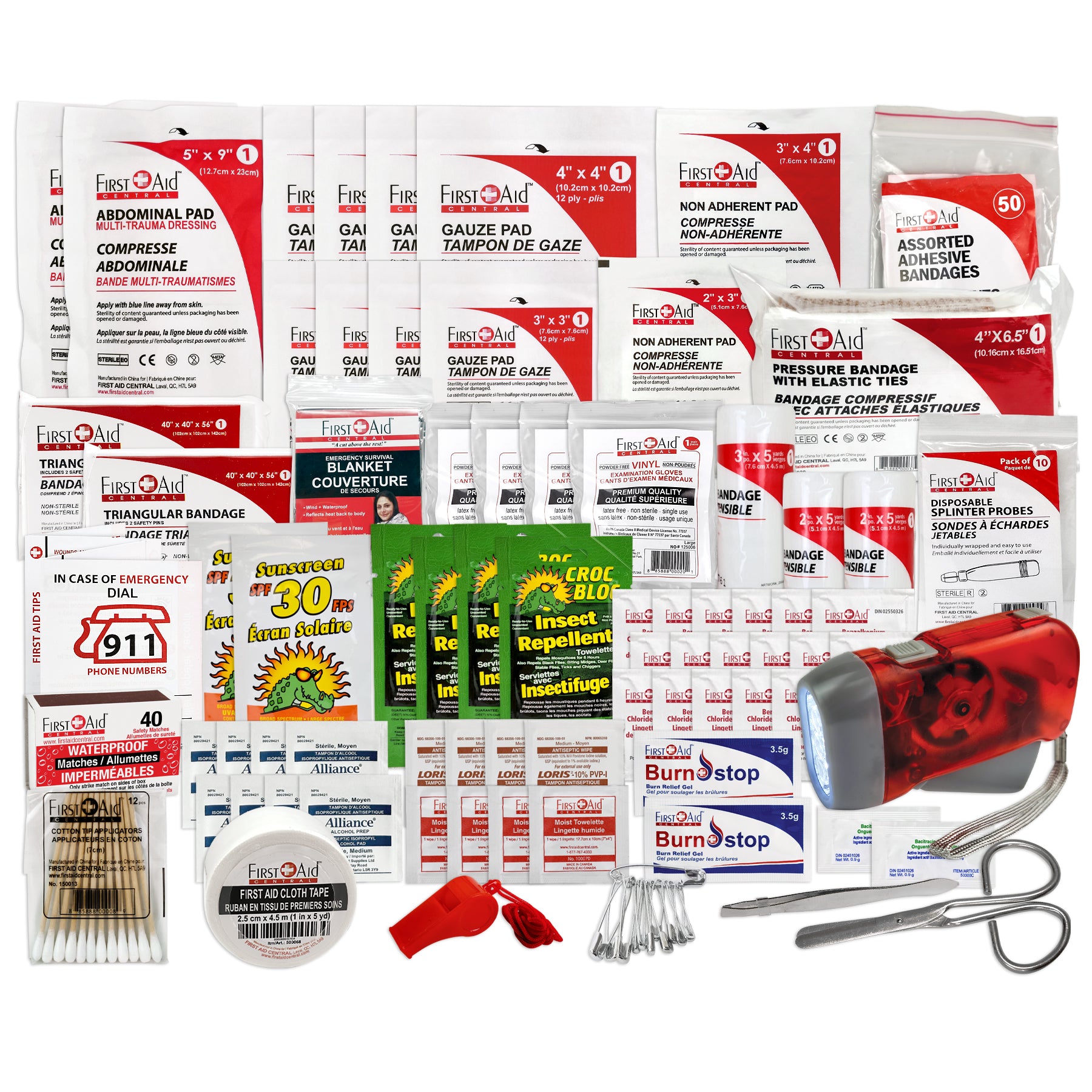 Trousse de premiers soins de Plein Air, Sac Étanche, Grande, 5L
