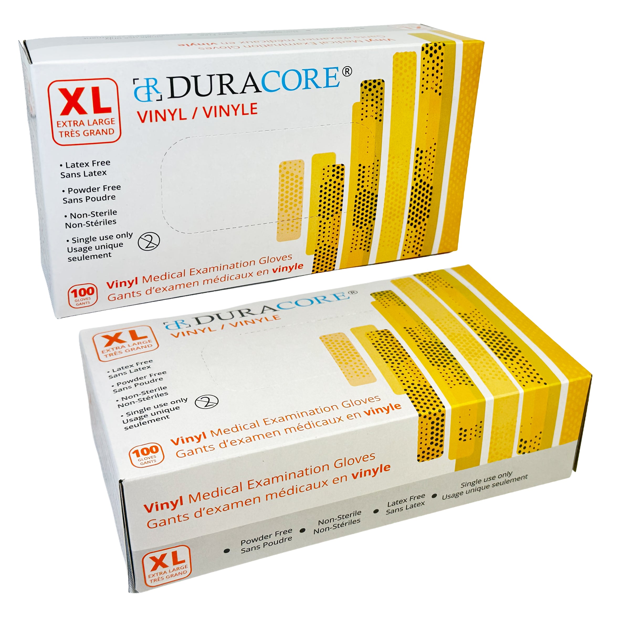 Gants d'examen médical en vinyle, DuraCore (100)