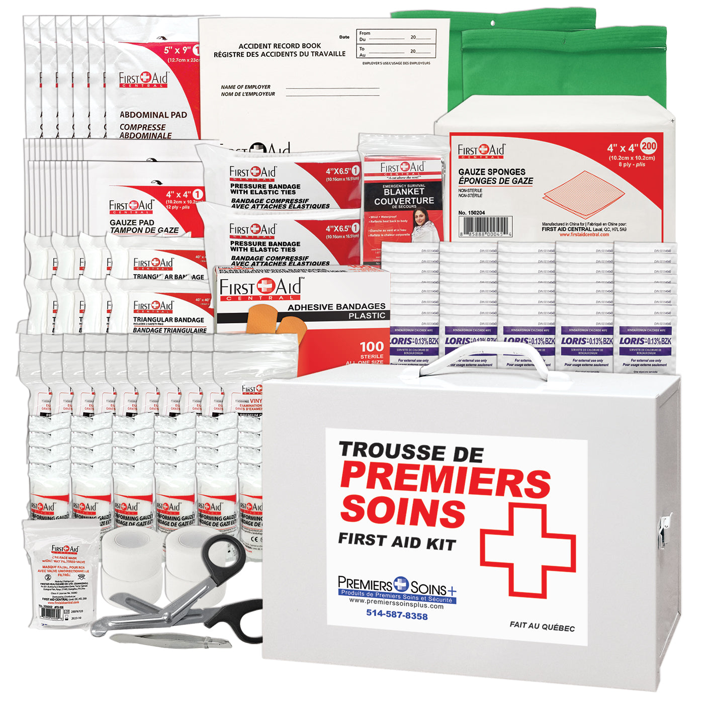 Trousse de premiers soins fédérale de type C et remplissage