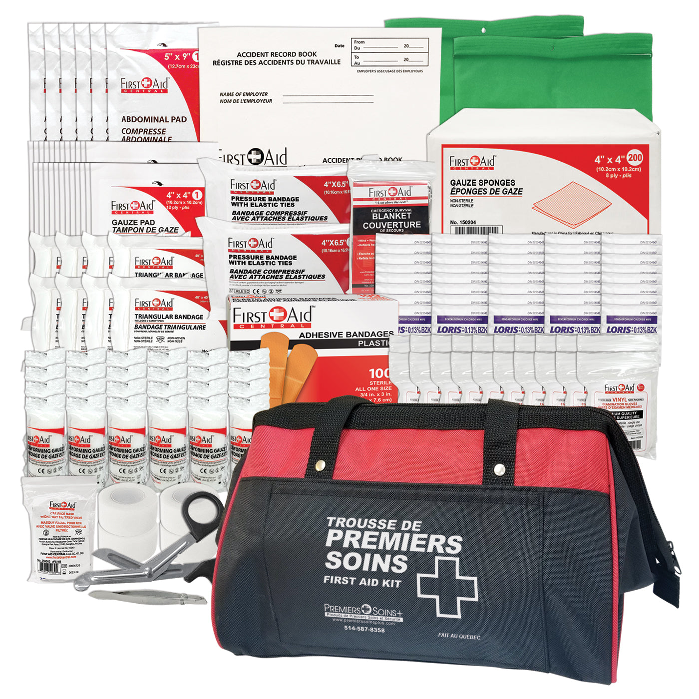 Trousse de premiers soins fédérale de type C et remplissage