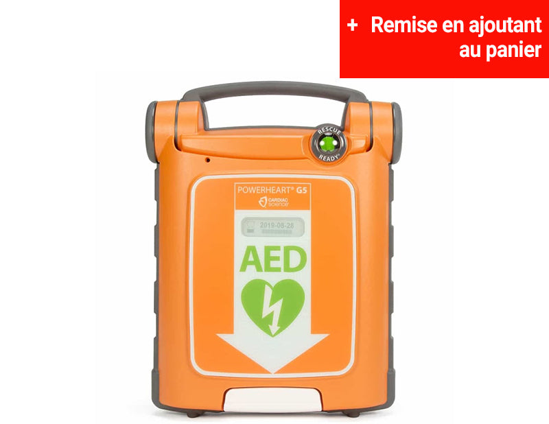 DEA Powerheart G5 automatique avec assistance CPR