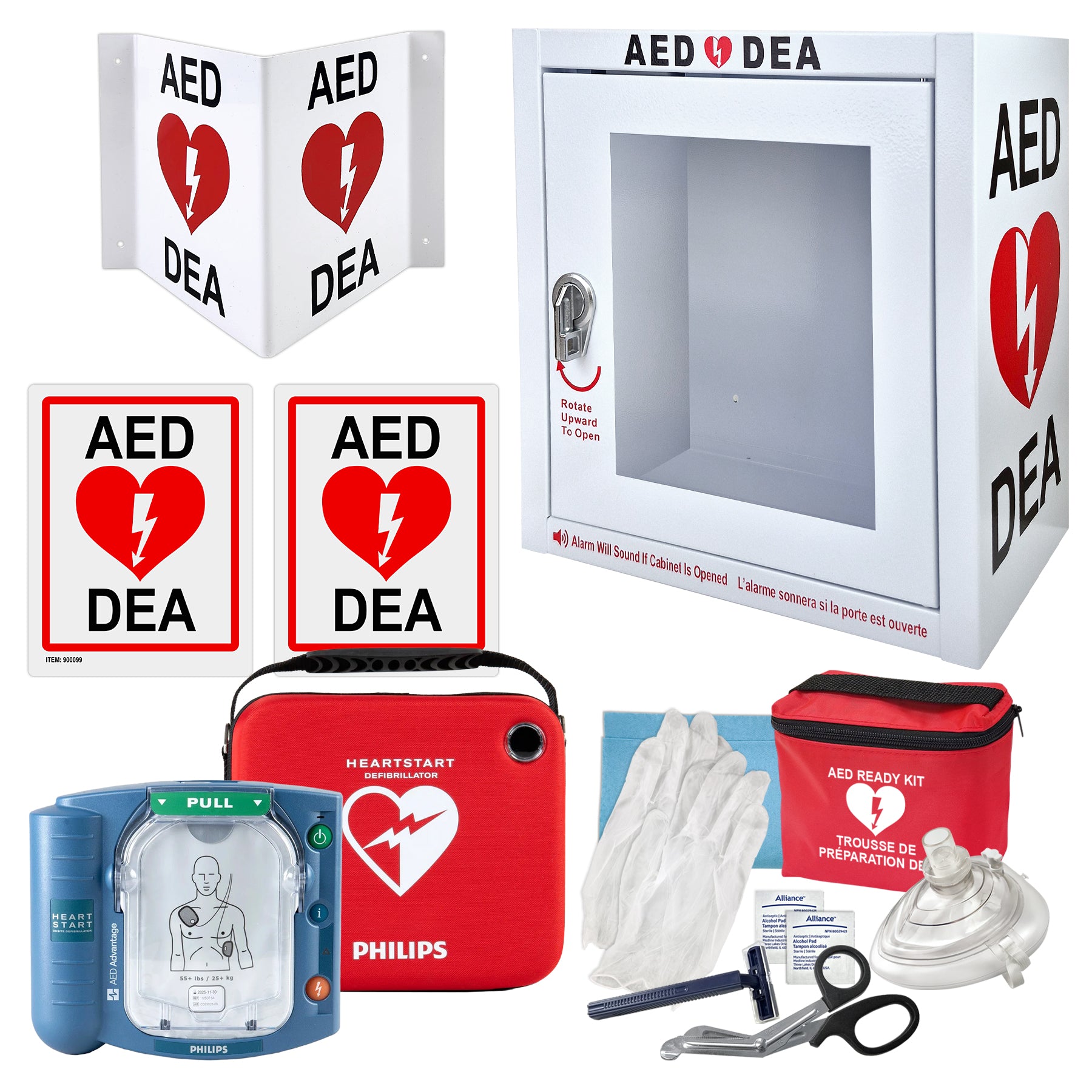 Ensemble DEA Philips HeartStart OnSite