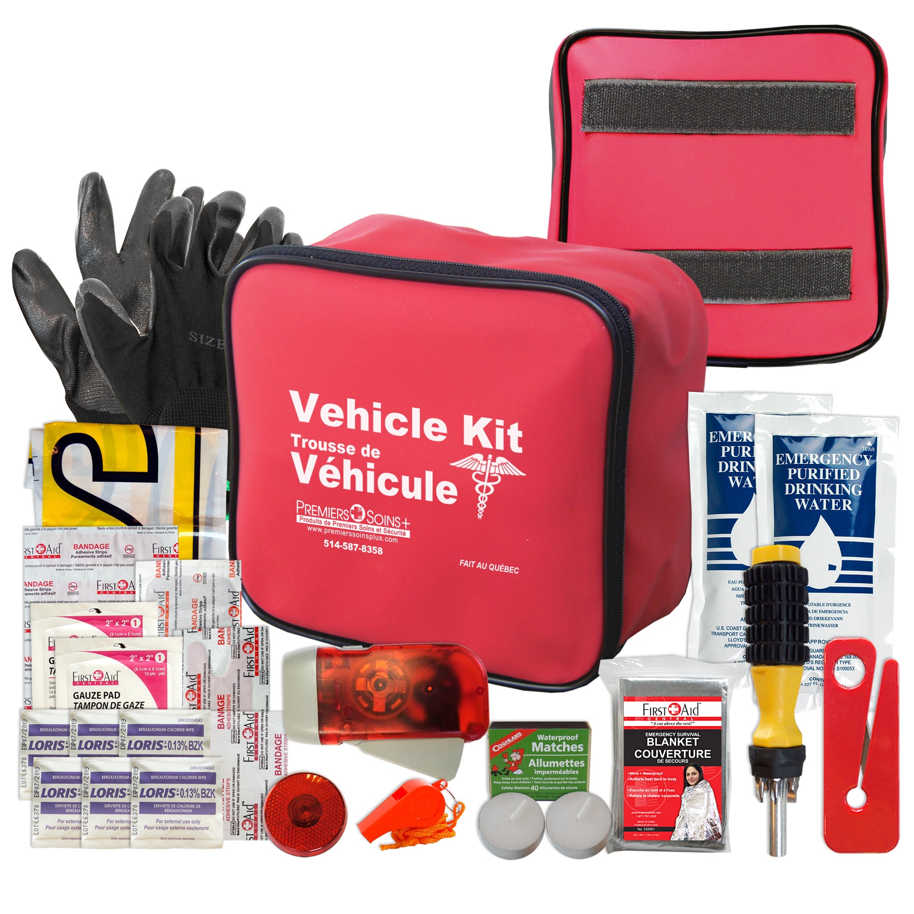 Trousse de sécurité automobile d'urgence