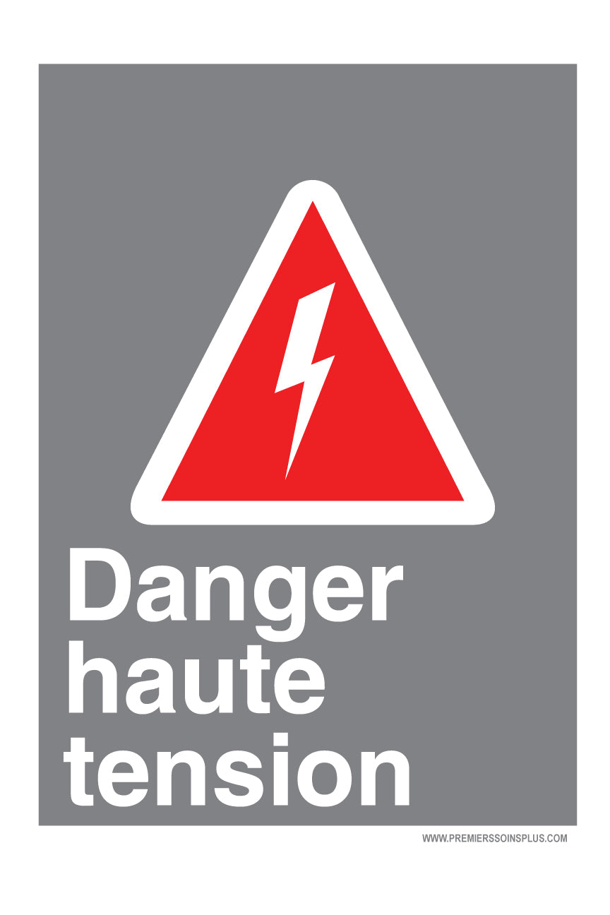 Danger haute tension - Enseigne