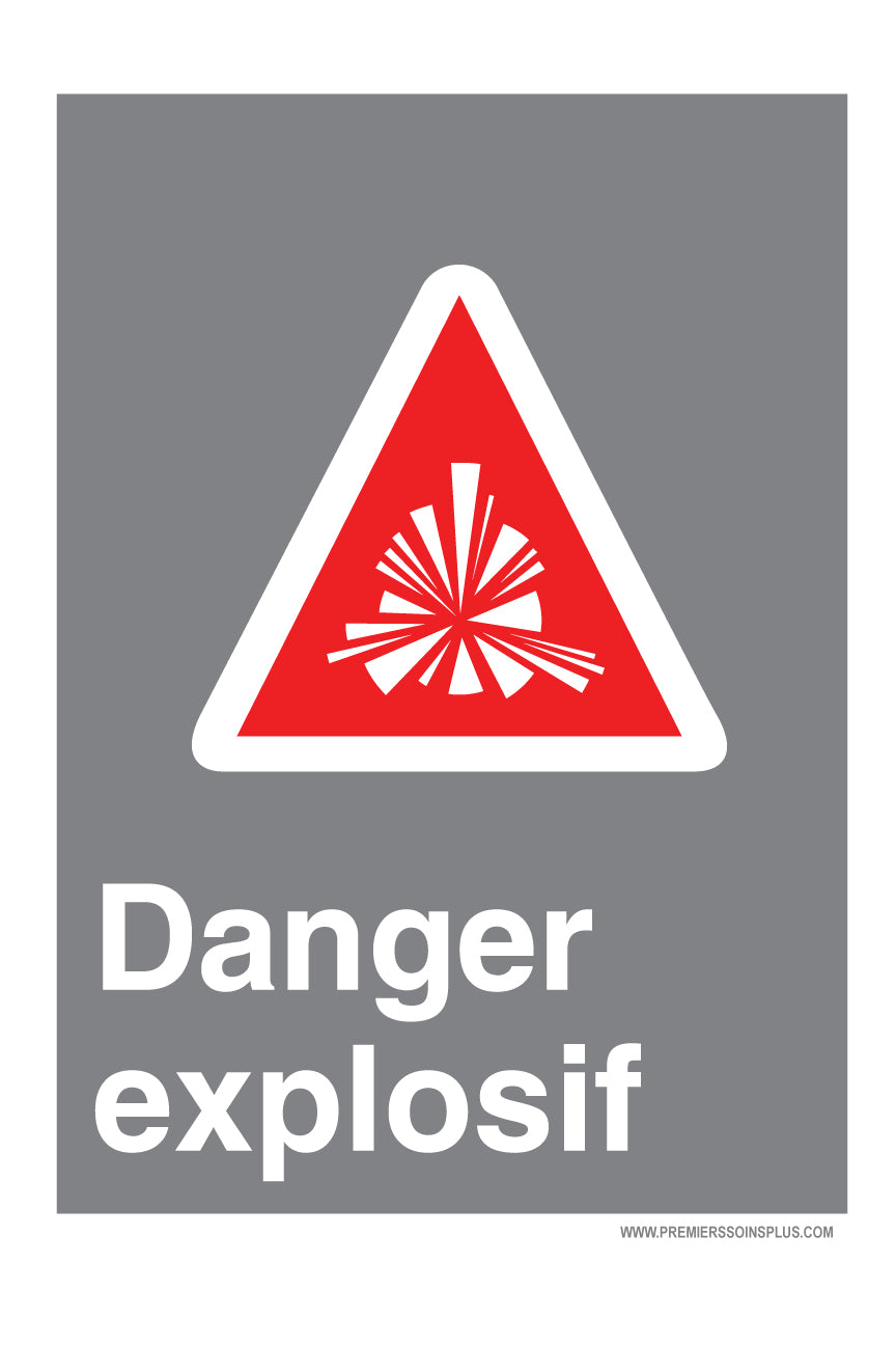 Danger explosif - Enseigne