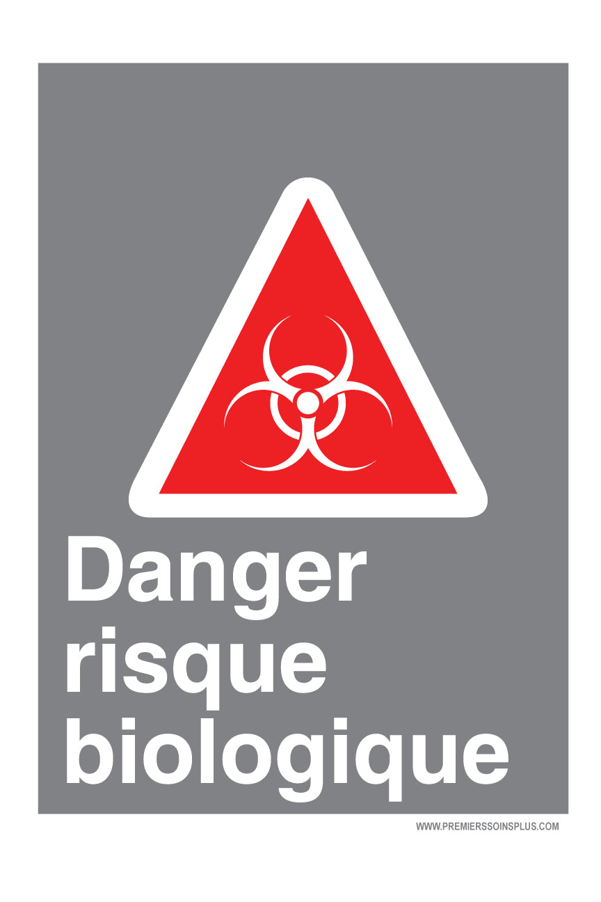 Danger risque biologique - Enseigne