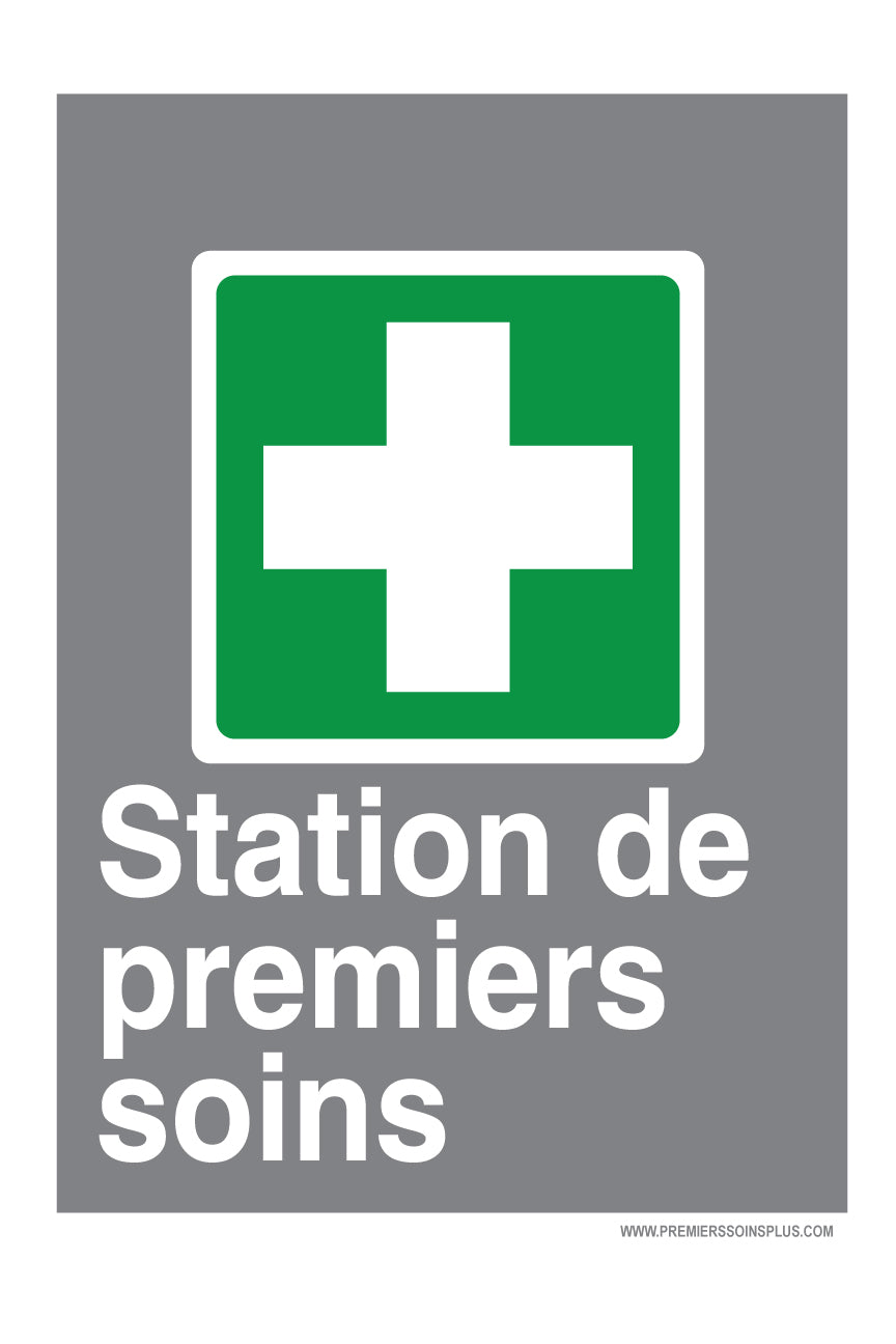Station de premiers soins - Enseigne