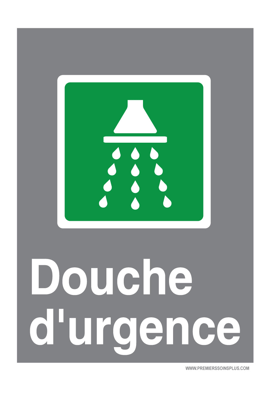 Douche d'urgence - Enseigne