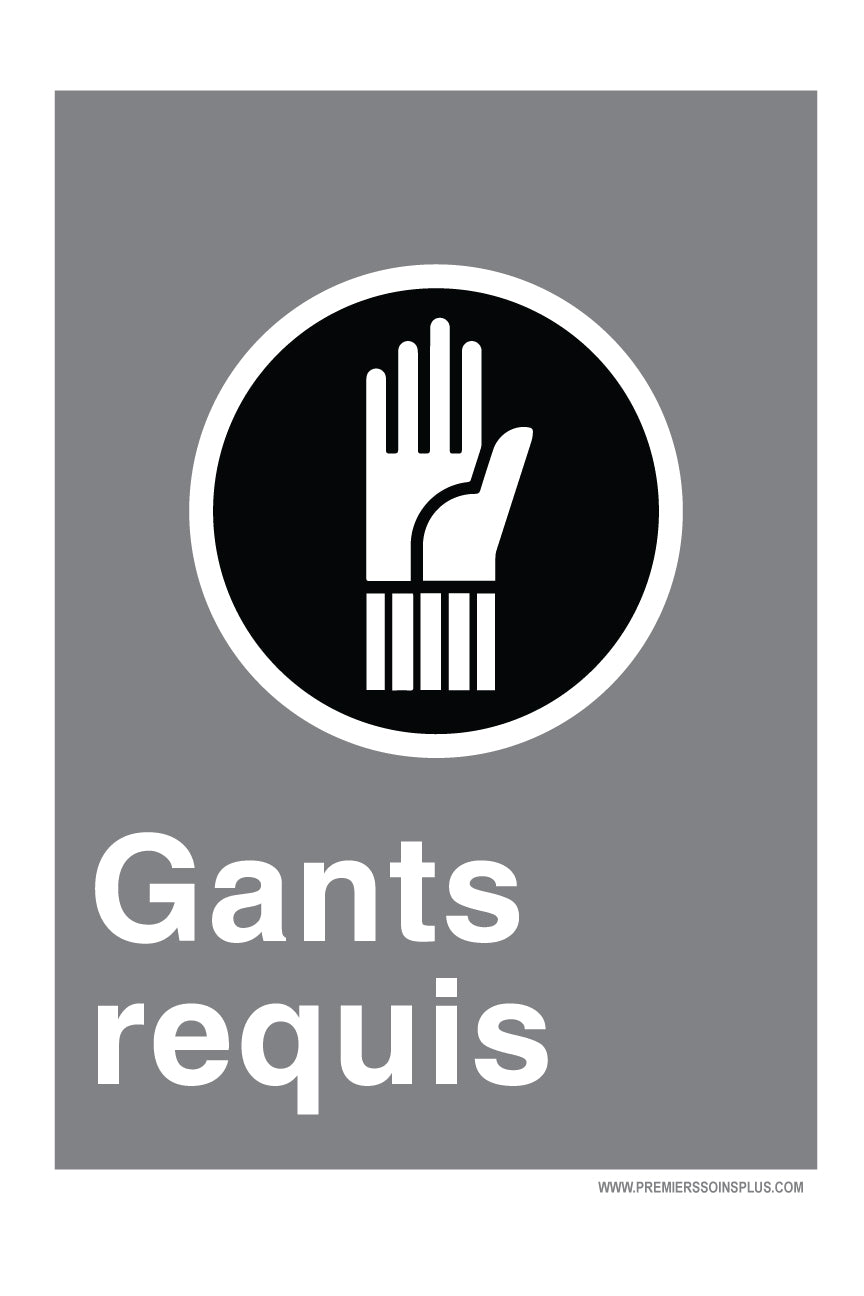 Gants requis - Enseigne