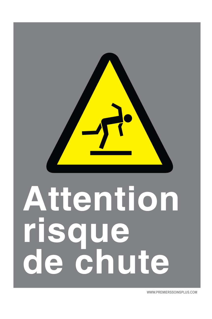 Attention risque de chute - Enseigne