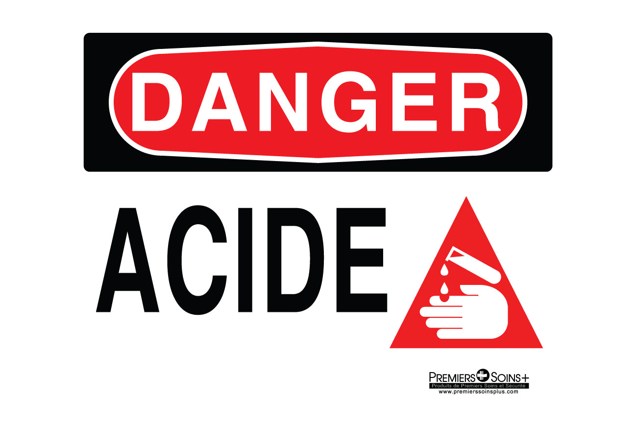 Danger - Acide - Enseigne