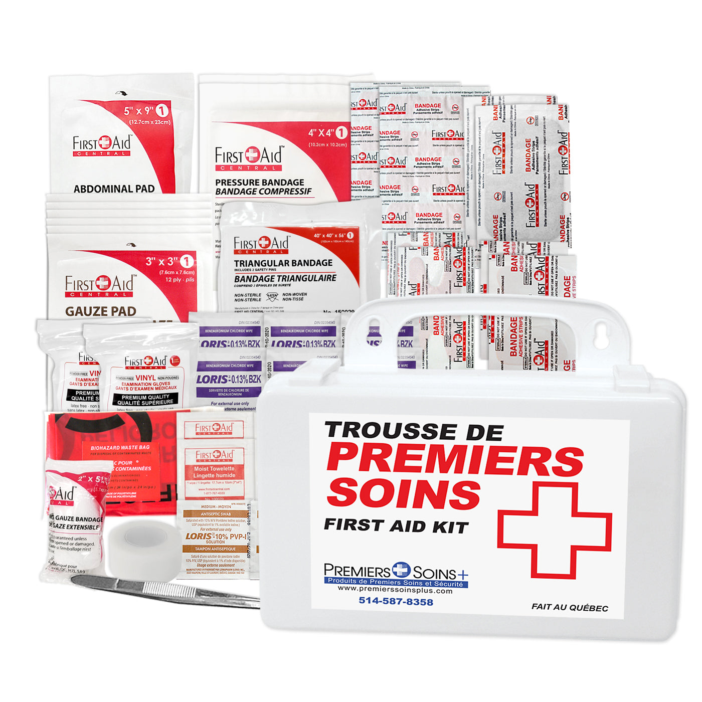 Trousse de premiers soins personnelle de type 1 et recharge