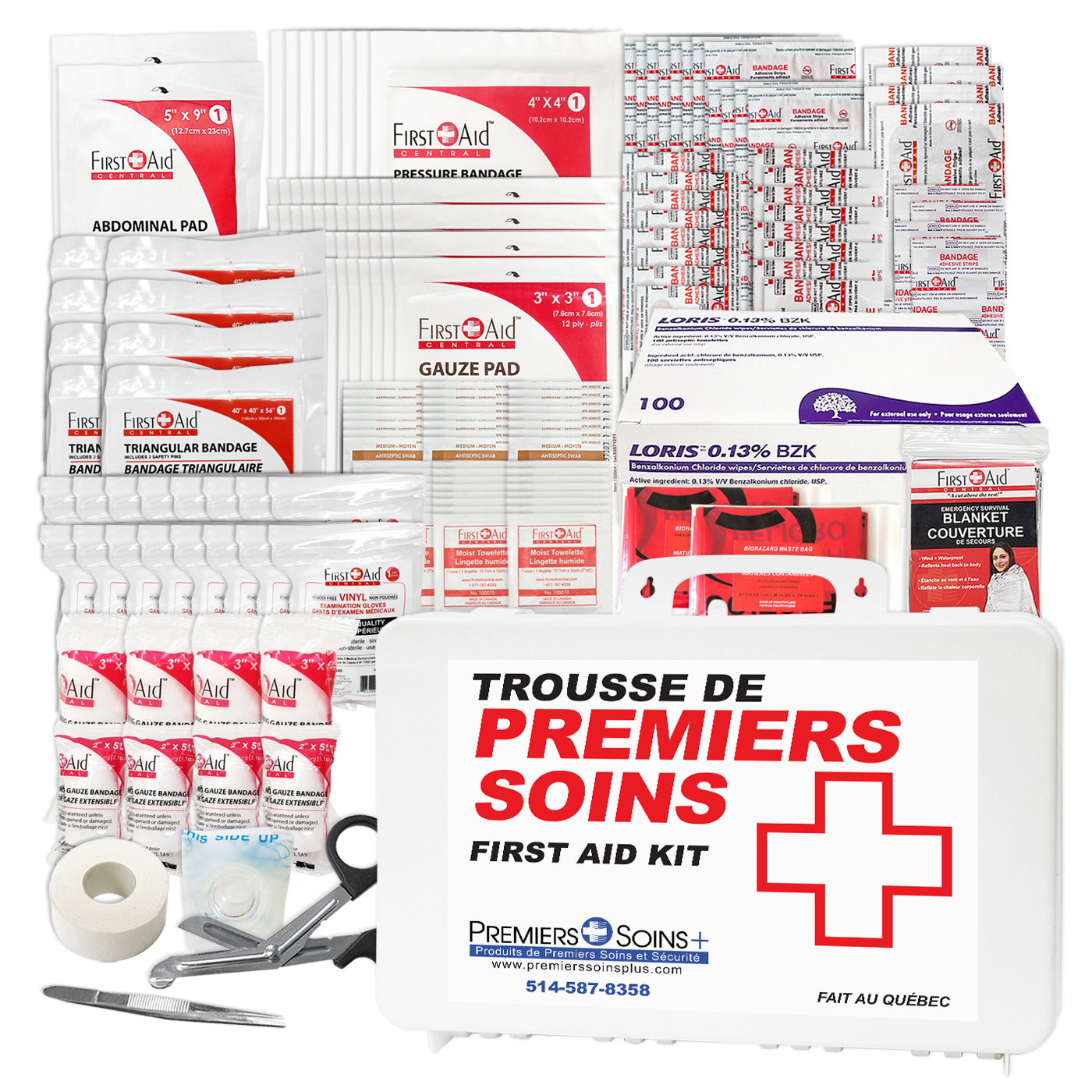 Trousse de premiers soins de base et recharge de type 2 – Grande (51 à 100 travailleurs)