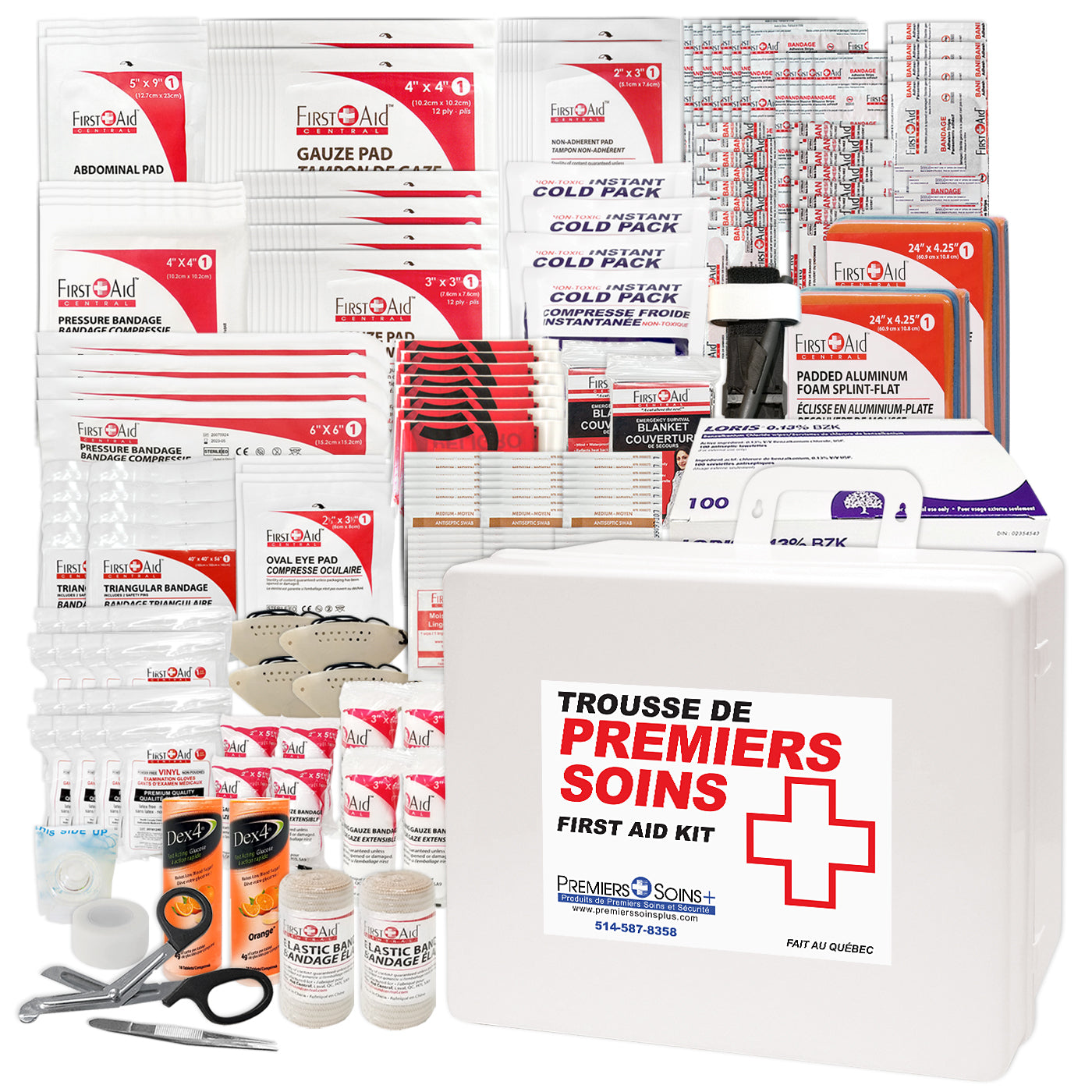 Trousse de premiers soins intermédiaire de type 3 et recharge – Grande (51 à 100 travailleurs)