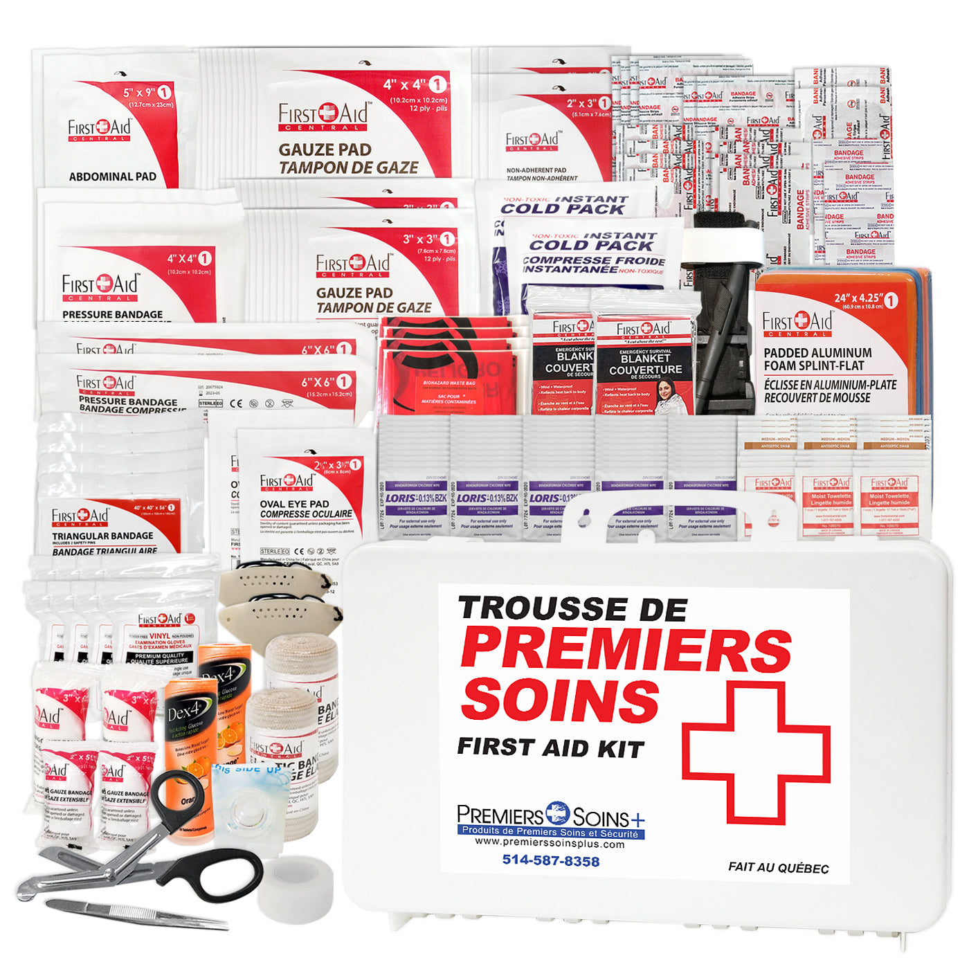Trousse de premiers soins intermédiaire de type 3 et recharge – Moyenne (26 à 50 travailleurs)