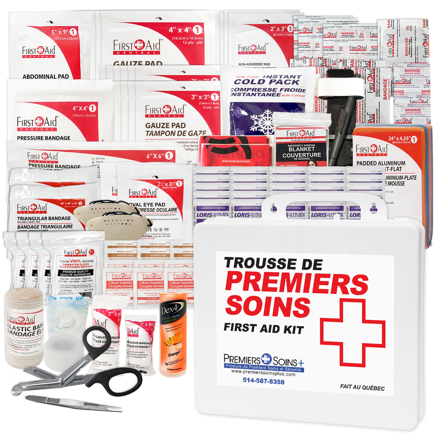 Trousse de premiers soins intermédiaire de type 3 et recharge – Petite (2 à 25 travailleurs)