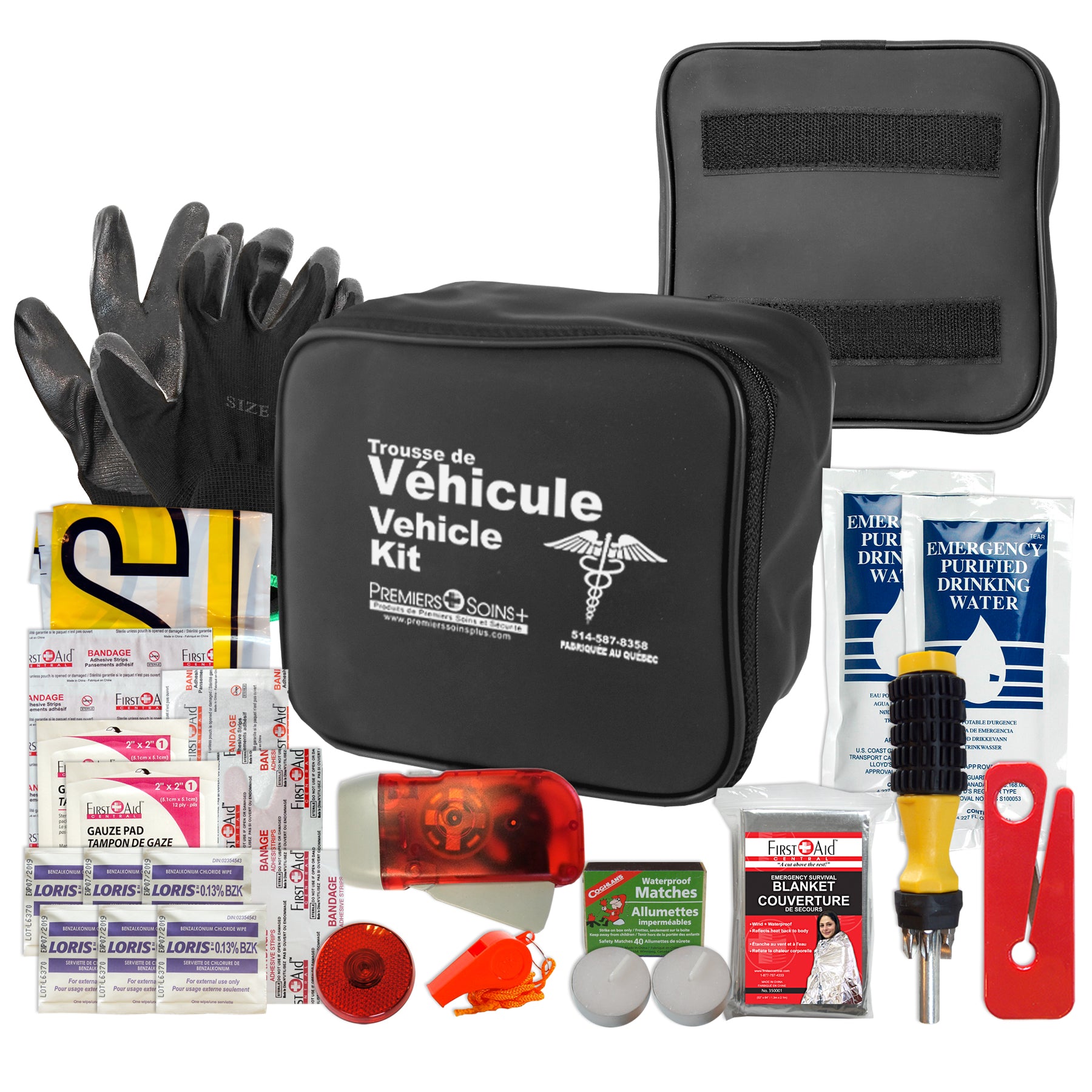 Trousse de sécurité automobile d'urgence