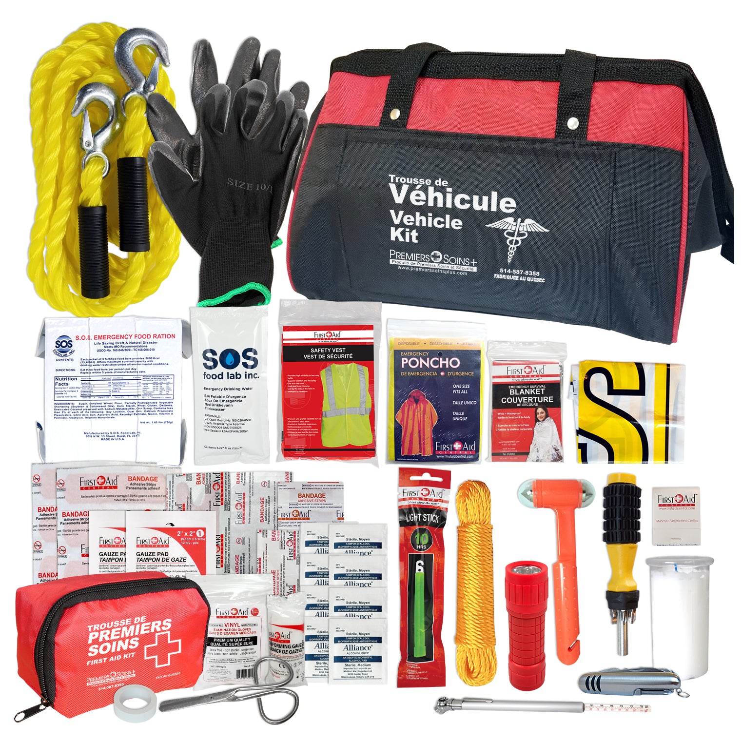 Trousse de véhicule d'urgence