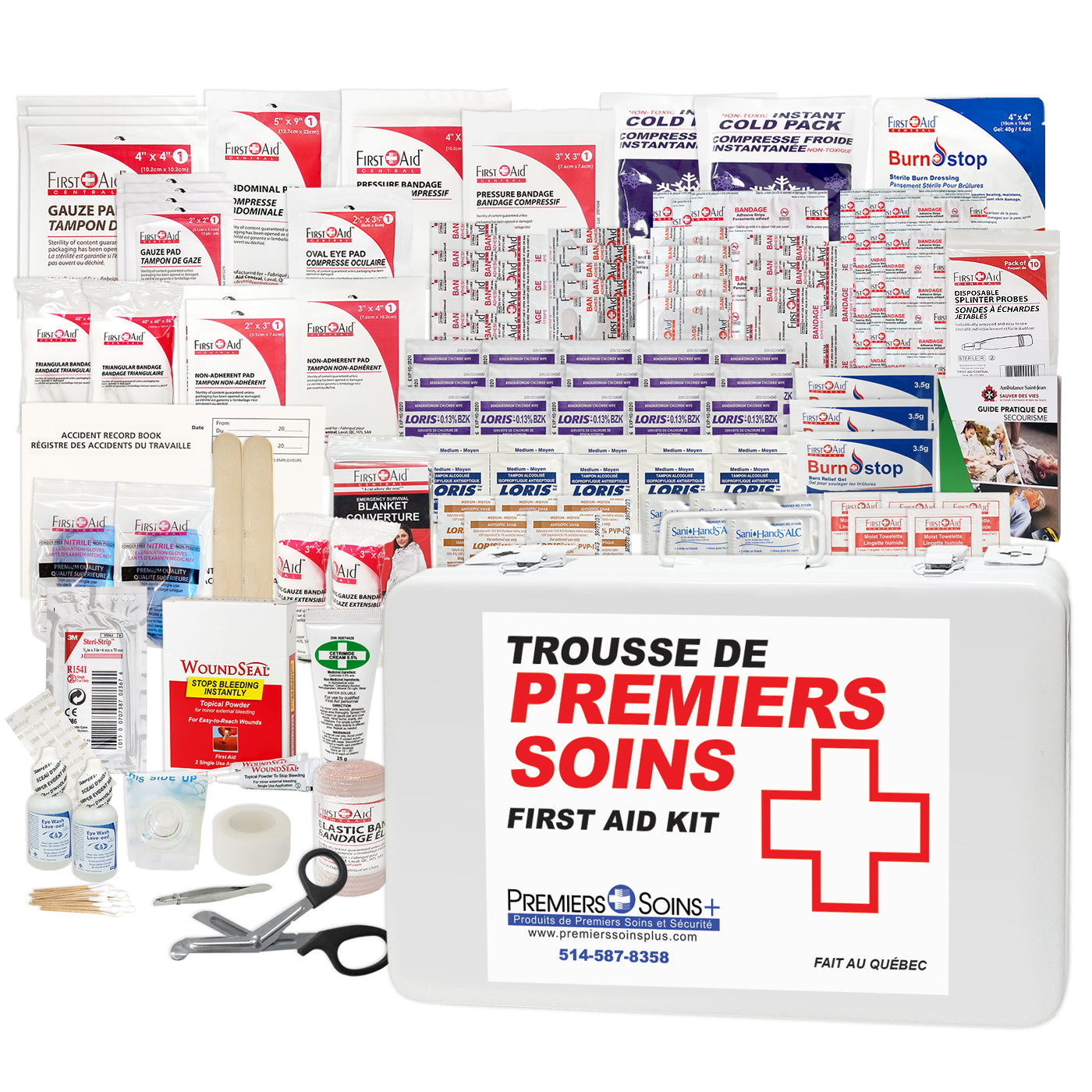 Trousse fédérale de premiers soins en construction