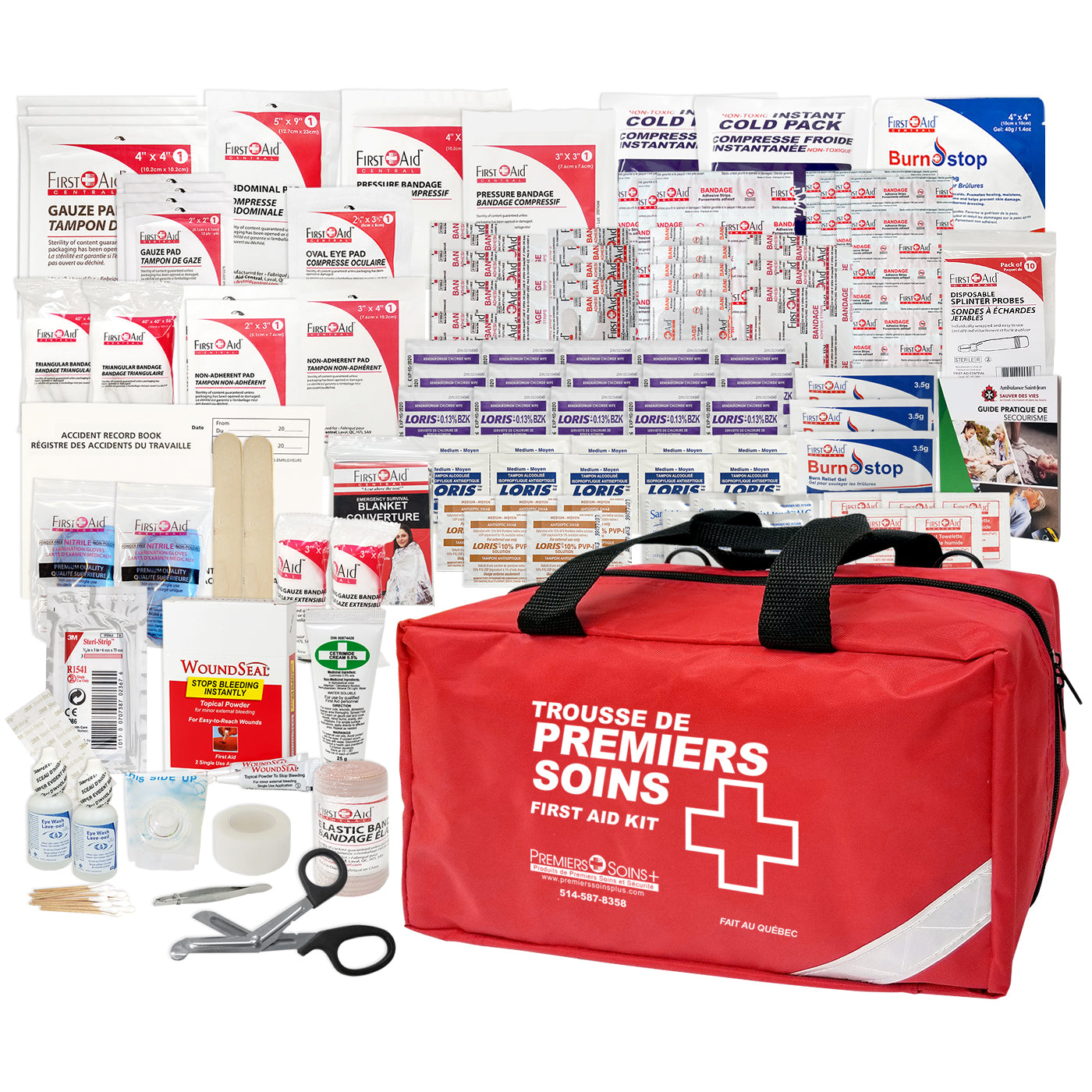 Trousse fédérale de premiers soins en construction