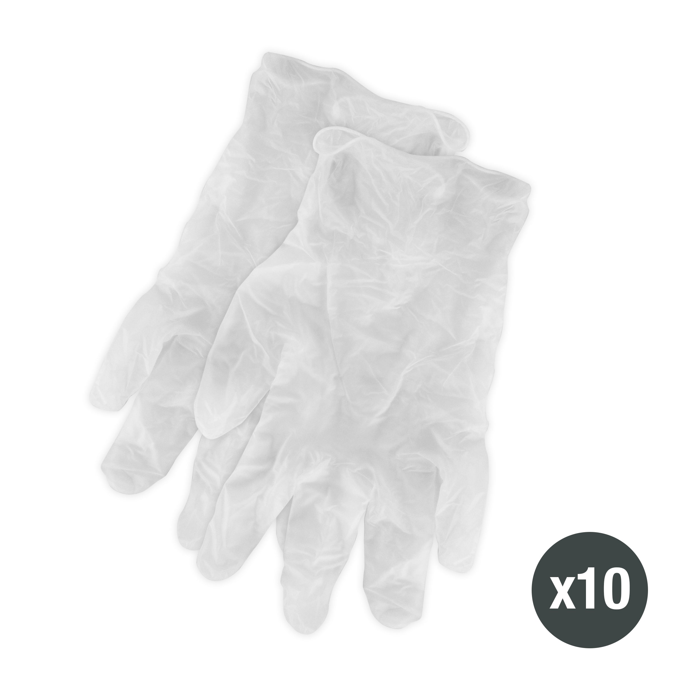 Gants tout usage en vinyle - Grand (paquet de 10)