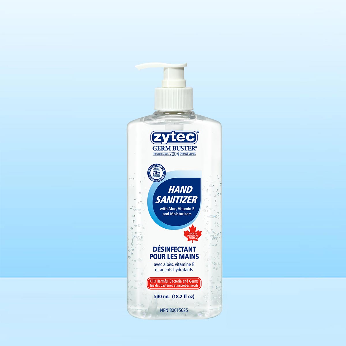 Gel désinfectant pour les mains 70 % – 540 ml