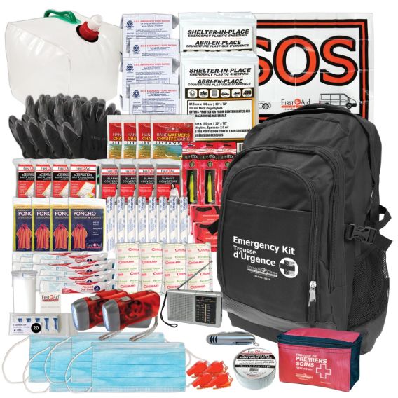 Trousse d'urgence pour 4 personnes, 72 heures