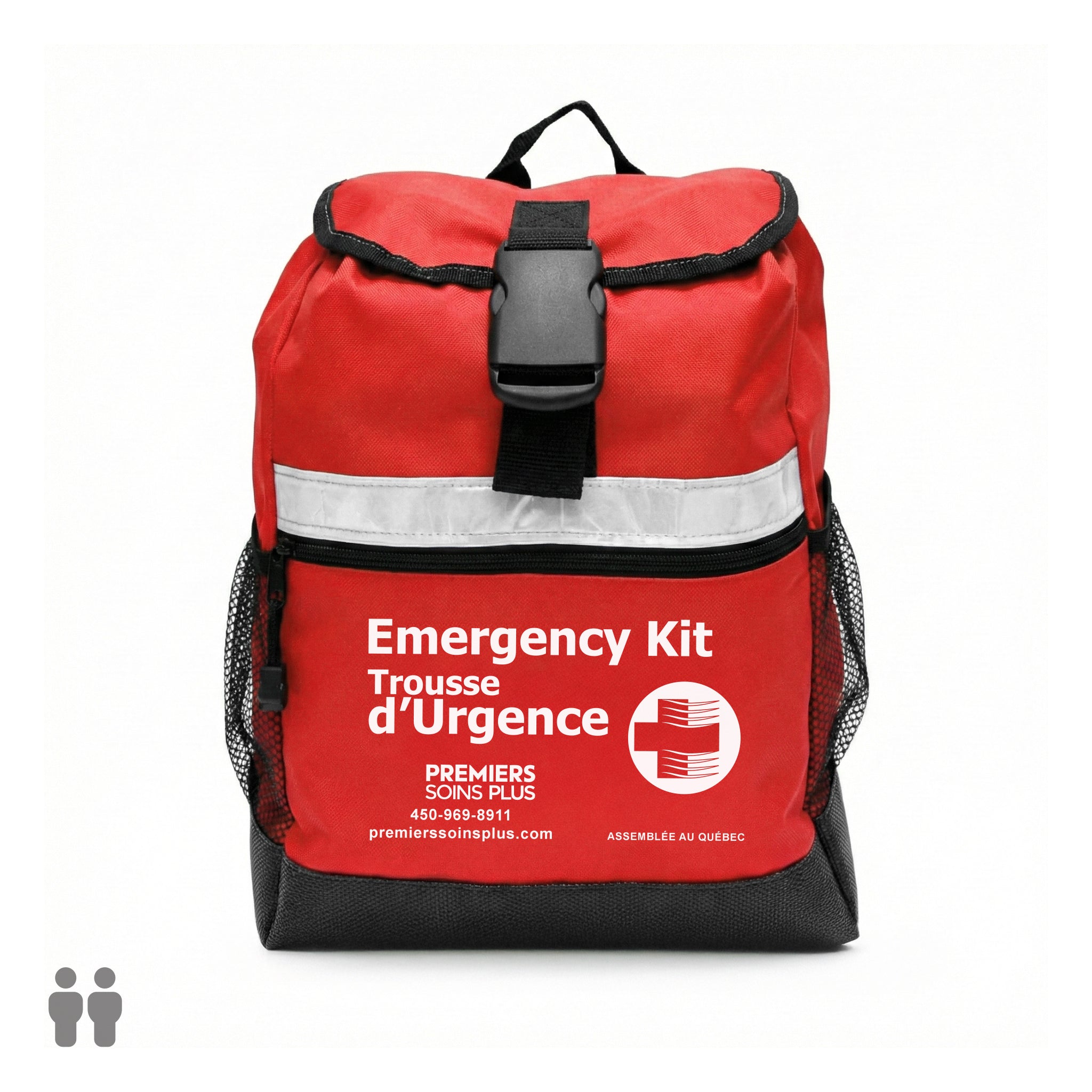 Trousse d'urgence pour 2 personnes, 72 heures