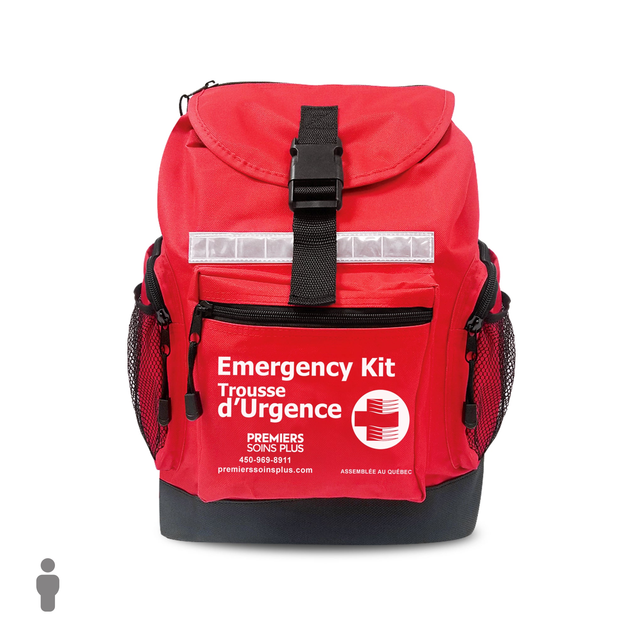 Trousse d'urgence deluxe pour 1 personne, 72 heures
