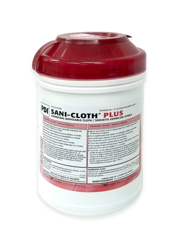 Lingettes Sani-Cloth Plus (160 lingettes par boîte)
