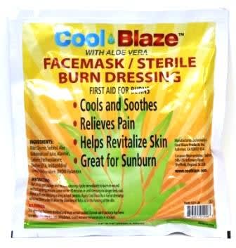 Masque facial/pansement stérile pour brûlure