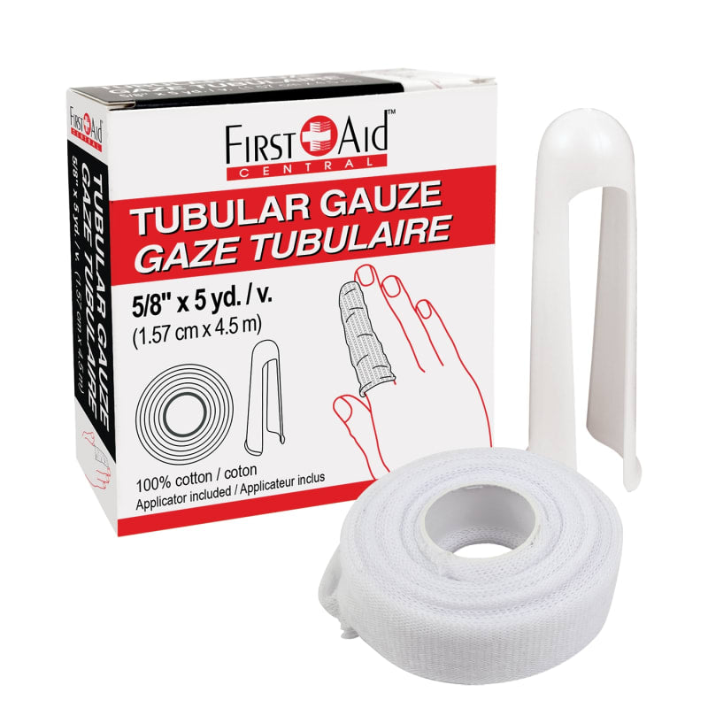 Pansement de gaze tubulaire avec applicateur - (5/8" x 5 vg)
