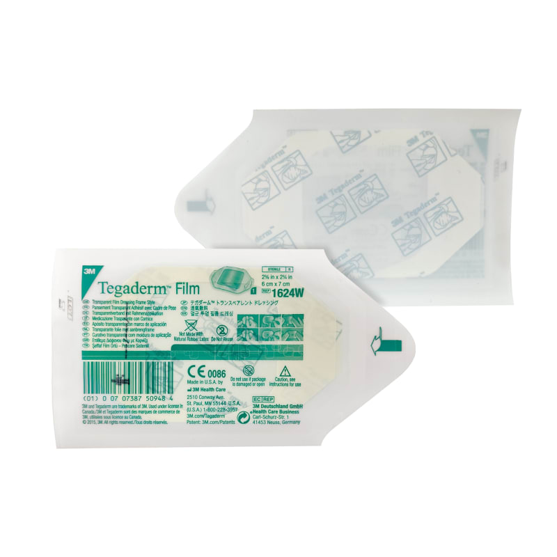 Pansement - film transparent 3M Tegaderm - 1624W (6 x 7 cm)