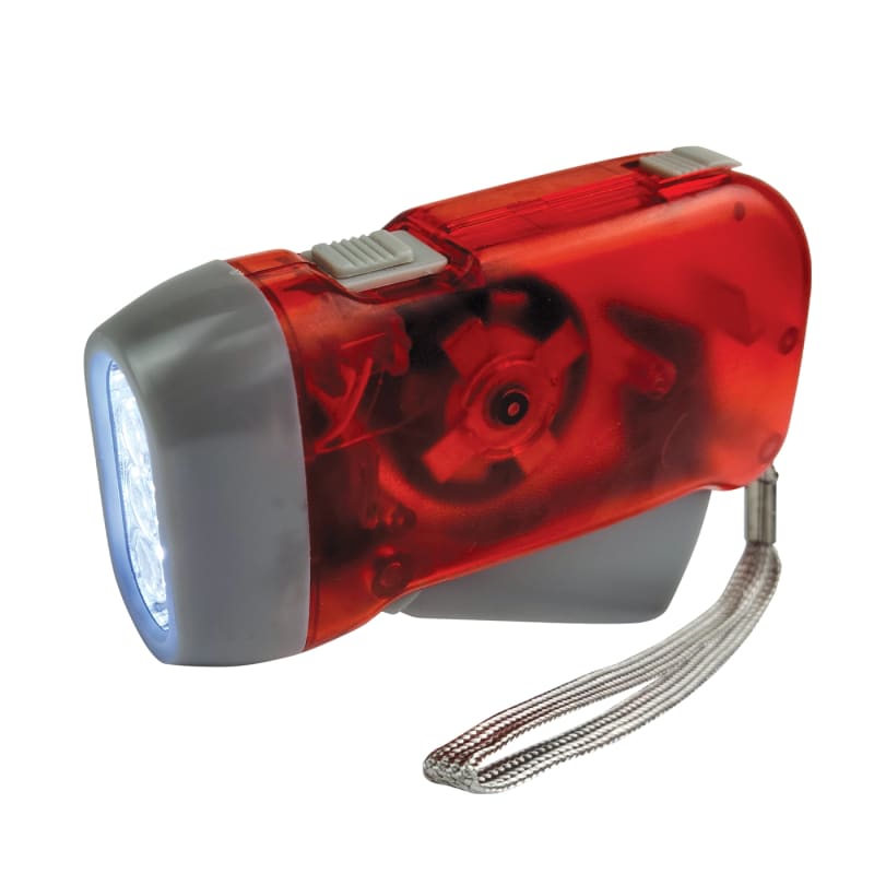 Lampe de poche LED à presser à la main