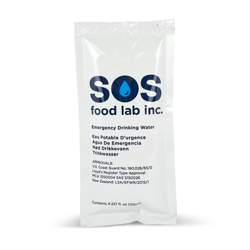 S.O.S Food Lab - Eau potable purifiée d'urgence (125 ml)