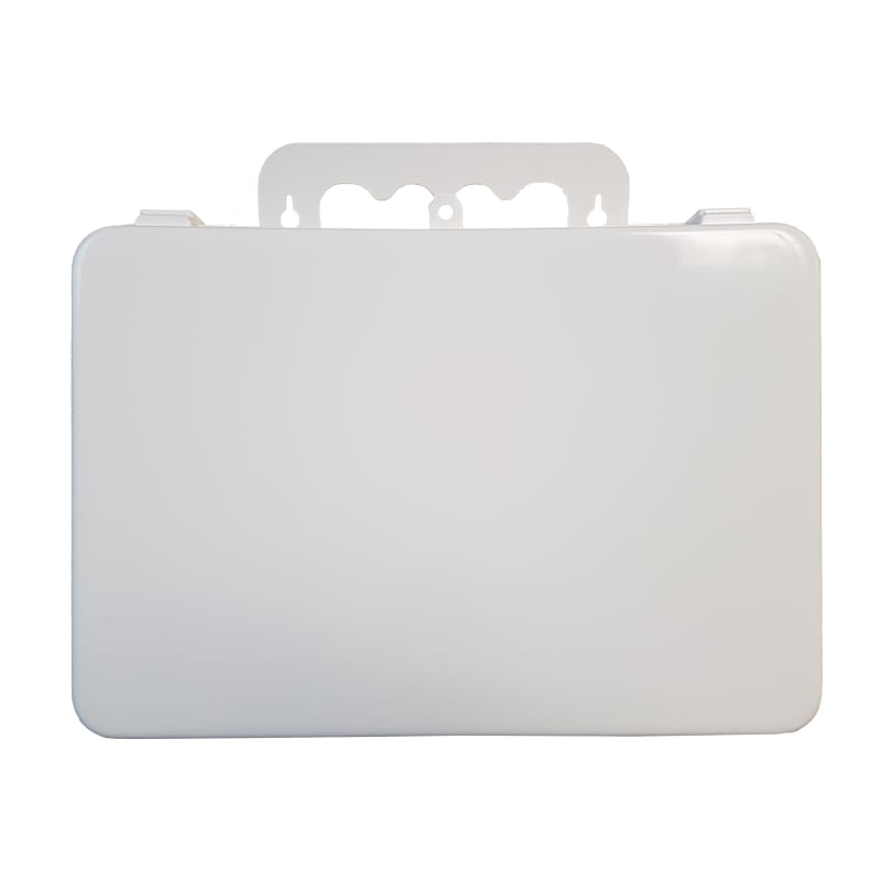 Boitier de premiers soins vide en plastique blanc – 10" x 6,7" x 3"
