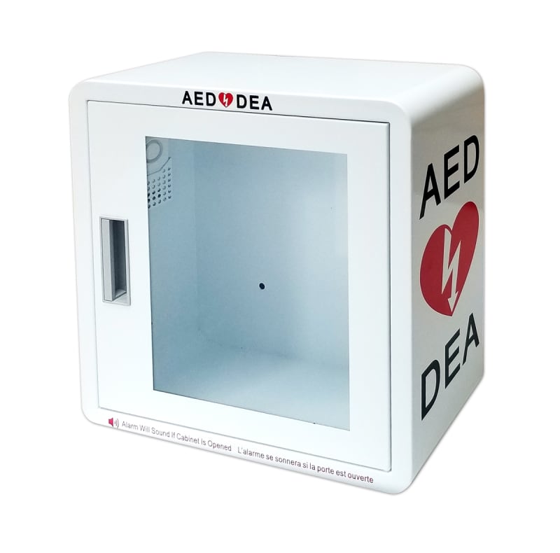 Armoire deluxe pour DEA à montage en surface, avec alarme