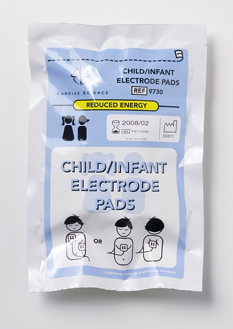 Électrodes de défibrillation pédiatrique pour DEA Powerheart G3