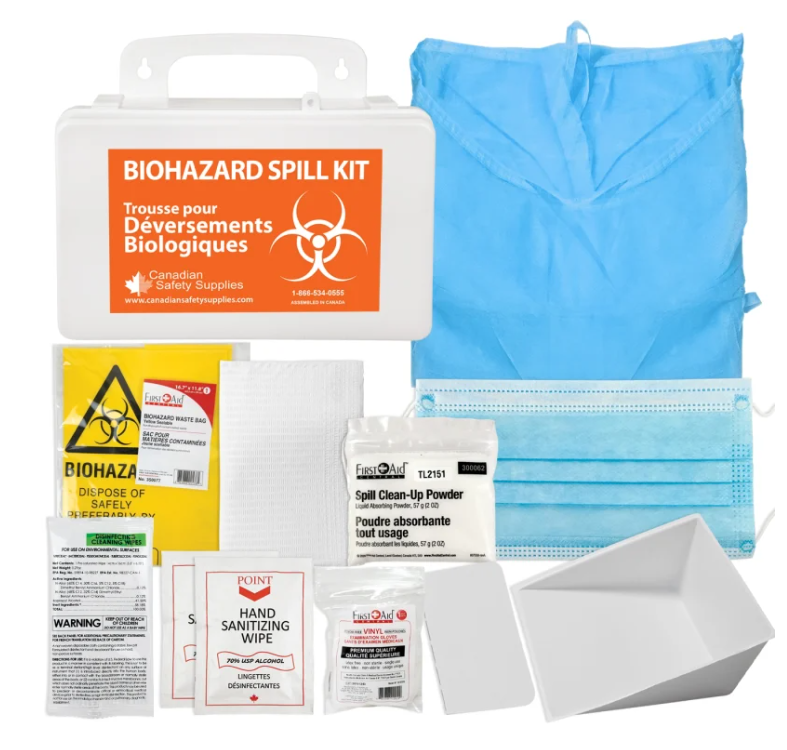 Trousse de nettoyage des déversements à risque biologique - DELUXE