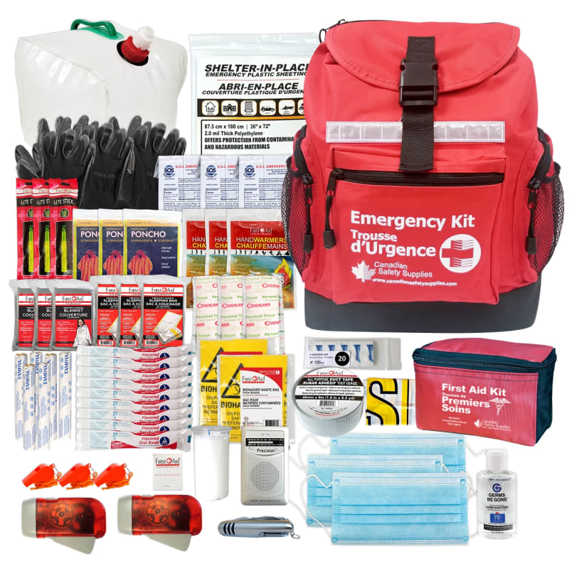 Trousse d'urgence pour 3 personnes, 72 heures